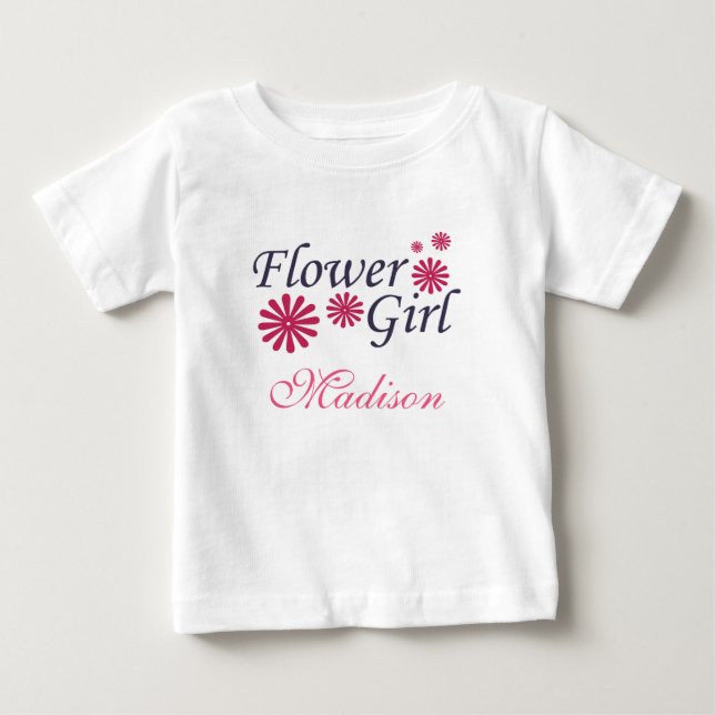 Flower Girl Småbarn T-shirt (Framsida)
