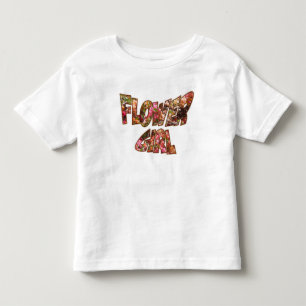 Flower Girl Småbarn Tee Big Lettering Shirt