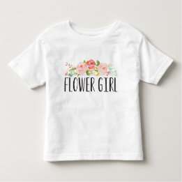 Flower Girl Småbarn Tee | Bridesmaid