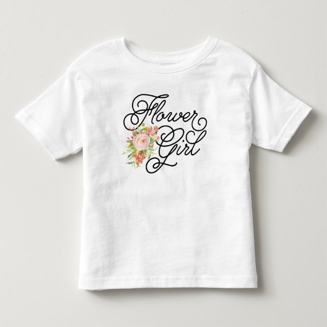 Flower Girl Småbarn Tee | Bridesmaid (Framsida)