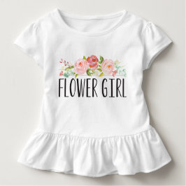 Flower Girl Småbarn Tee | Bridesmaid Shirt