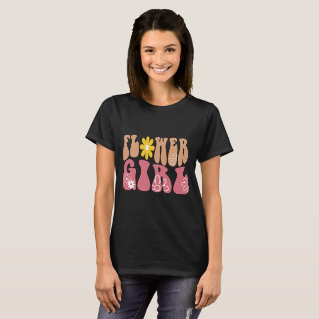 Flower Girl T Shirt (Hel framsida)
