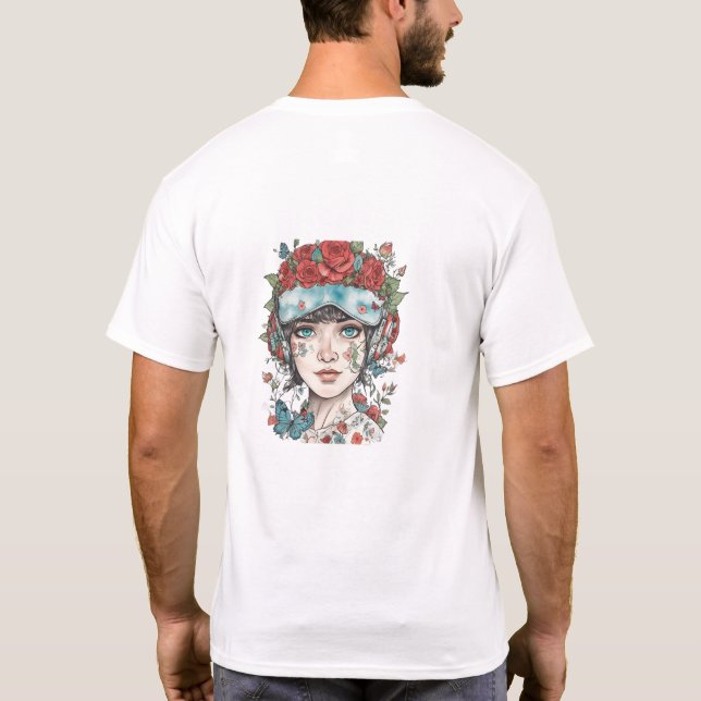 Flower Girl T Shirt (Baksida)
