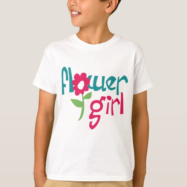 Flower Girl T Shirt (Framsida)