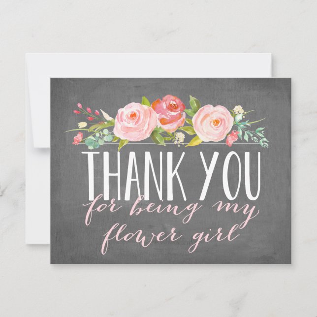 Flower Girl Tack | Bridesmaid (Framsida)