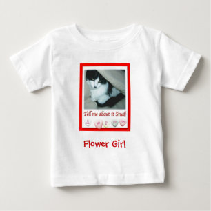 Flower Girl Valentine Day Bröllop T-shirt