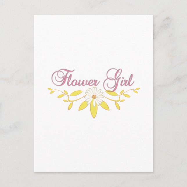 Flower Girl Vykort (Framsida)