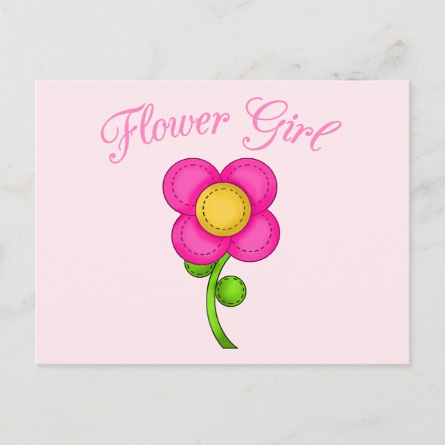 Flower Girl Vykort (Framsida)