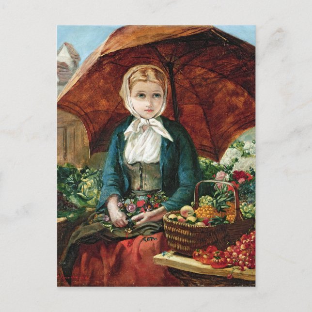 Flower Girl Vykort (Framsida)