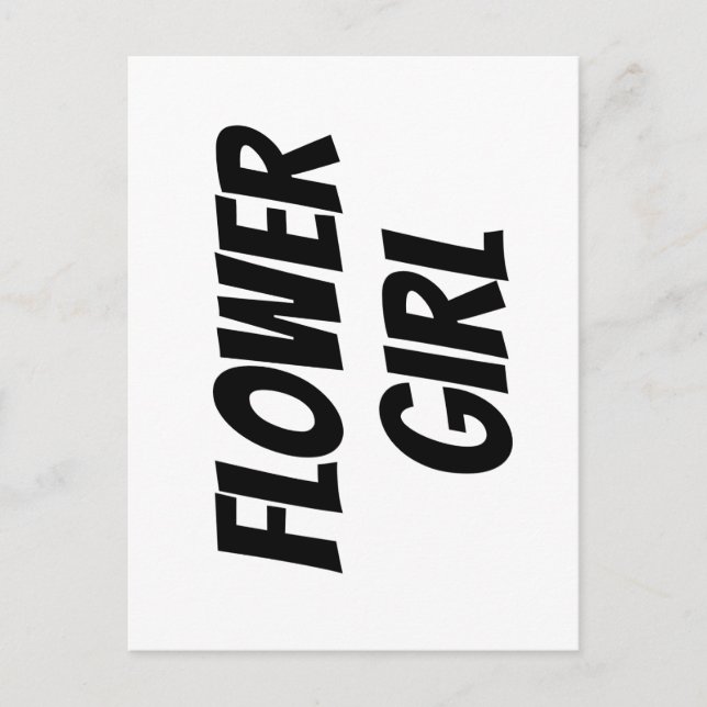 Flower Girl Vykort (Framsida)
