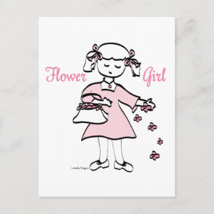 Flower Girl Vykort