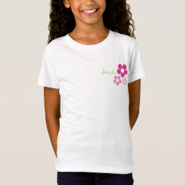 Flower Girl with Namn - Girls Baby Doll Tee