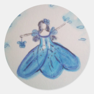 Flower Girls Bröllop Sticker Runt Klistermärke