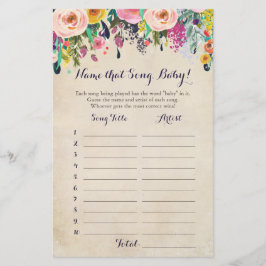 Flower gissa babyspelet Baby Sång