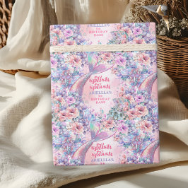 Flower Glitter Mermaid Tail 9th Birthday Presentpapper