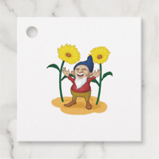 Flower Gnome Gåvor Etiketter
