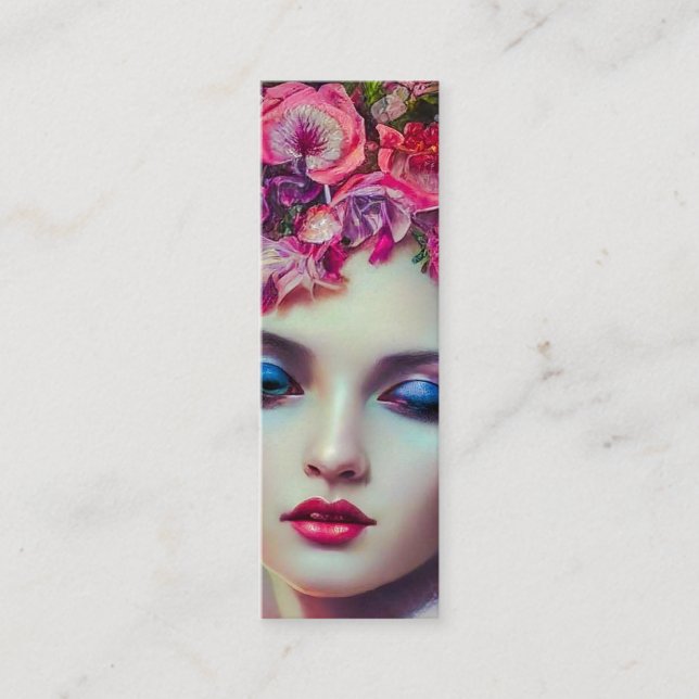 Flower Goddess Bookmark Mini Visitkort (Framsida)
