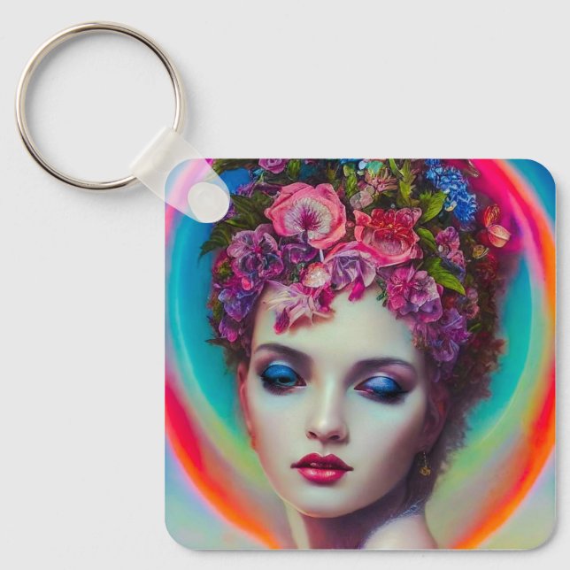Flower Goddess Nyckelring (Framsida)