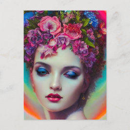 Flower Goddess Vykort