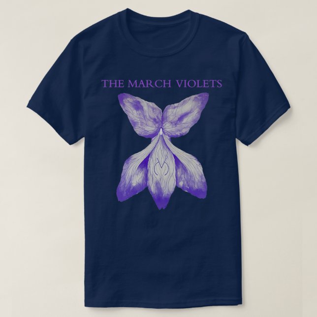 Flower Goth Gothic the March Violes T Shirt (Design framsida)
