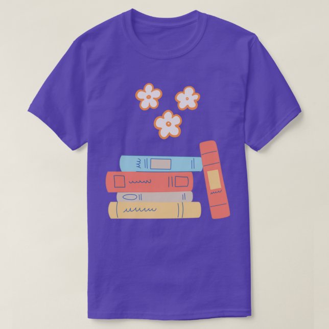 flower growing from book grow mind grow yourself t shirt (Design framsida)