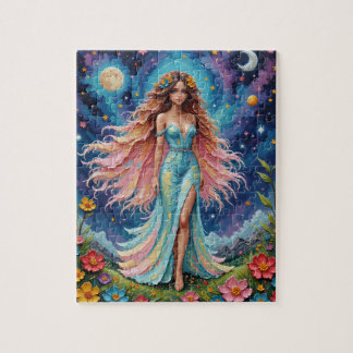 Flower guddess puzzel pussel
