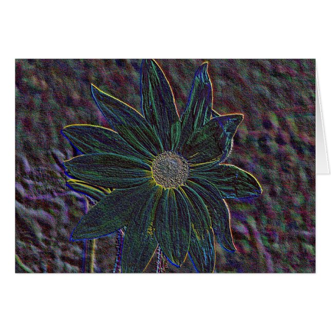 Flower Hälsningskort (Framsidan Horizontal)