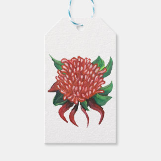 Flower Hand plockade Waratah Stickers Presentetikett