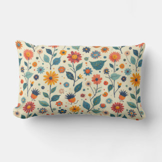 Flower Harmony Lumbar Cushion Lumbarkudde