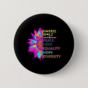 Flower Harris Wheimer 2024 Peace Kärlek Equality S Knapp