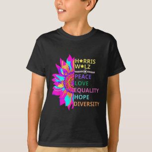 Flower Harris Wheimer 2024 Peace Kärlek Equality S T Shirt