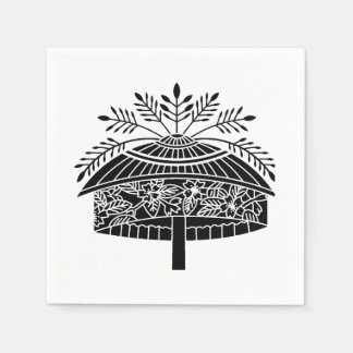 Flower hat pappersservett