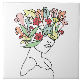 Flower Head Tile Belle Kakelplatta