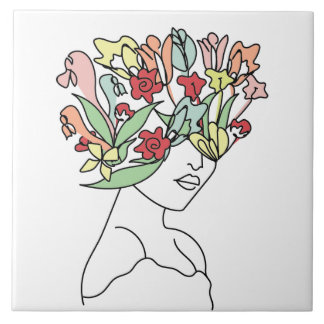 Flower Head Tile Belle Kakelplatta