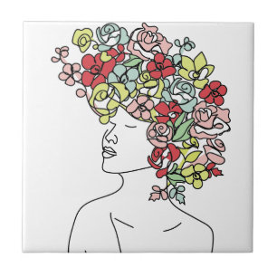 Flower Head Tile Lulu Kakelplatta