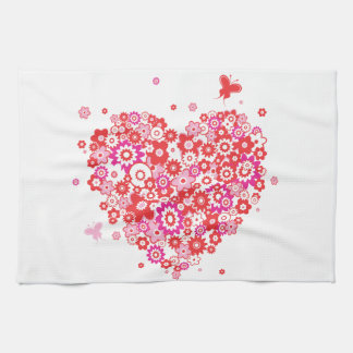 Flower Heart 1-kökshanddukar Kökshandduk