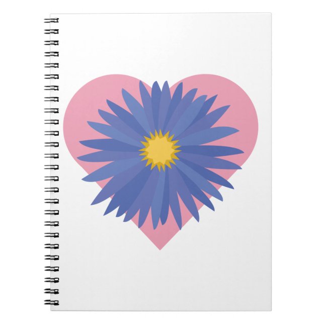 Flower Heart Anteckningsbok (Framsidan)