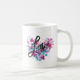 Flower Heart Coffe Mugg
