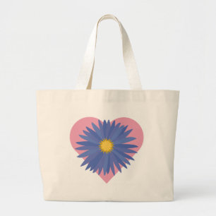 Flower Heart Jumbo Tygkasse