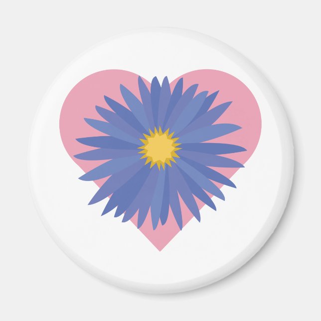 Flower Heart Magnet (Framsidan)