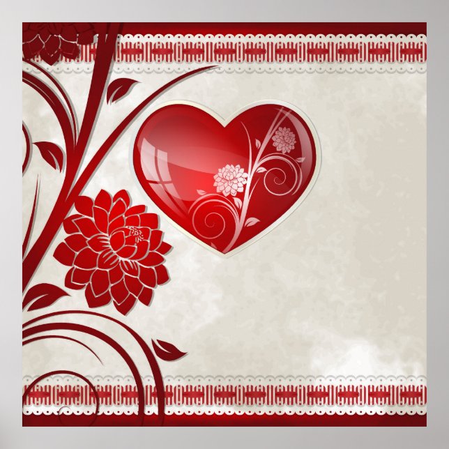 Flower Heart Poster (Framsidan)