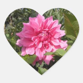 Flower Heart Sticker Hjärtformat Klistermärke