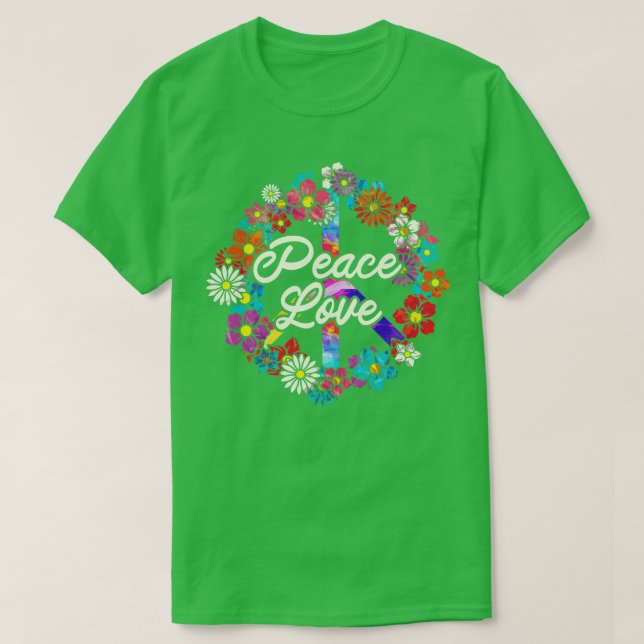 Flower Hippie Fredstecken 1 T Shirt (Design framsida)