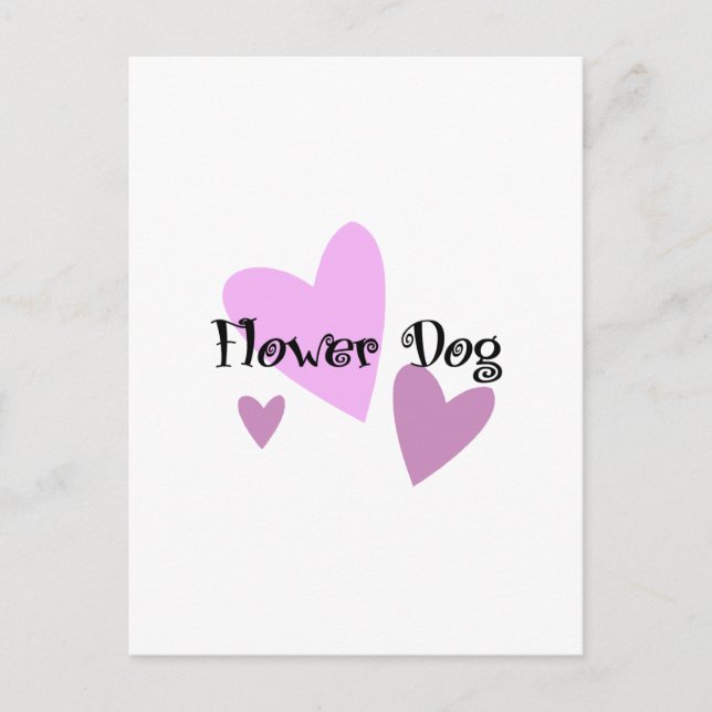 Flower Hund Vykort (Framsida)