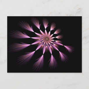 Flower I - Fractal Art-vykort Vykort