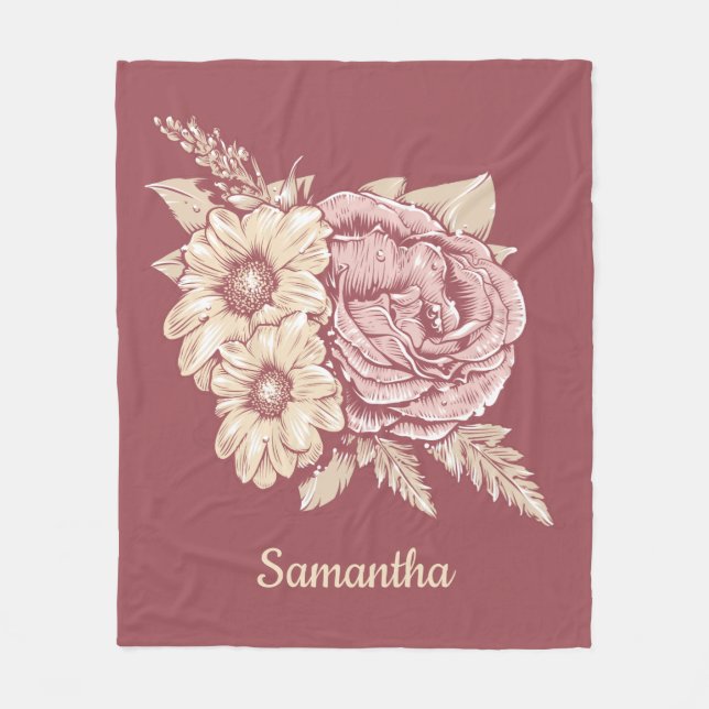 Flower Illustration, egna namn, filtar (Framsidan)