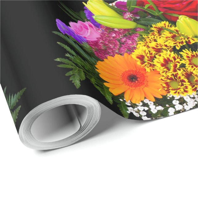 Flower Image-affischer i Party Presentpapper (Rullad Hörn)