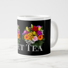 Flower Image Sweet Tea Text namn Specialty Mugg Ko Jumbo Mugg