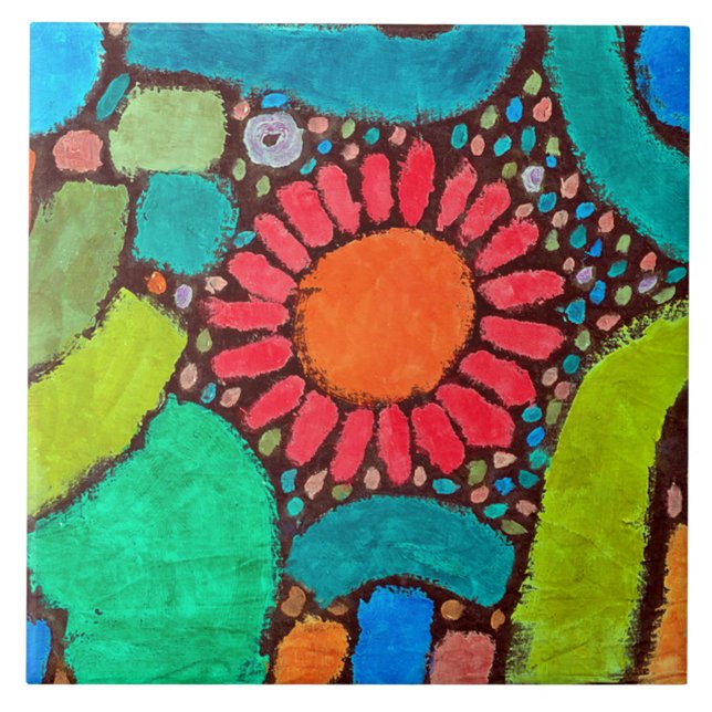 Flower in the Valley, Klee Kakelplatta (Framsidan)
