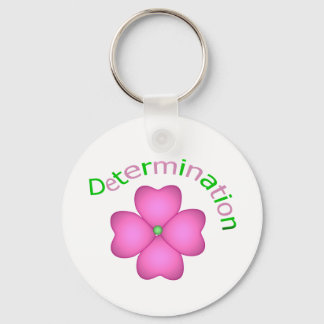 Flower inspirational Determination Nyckelring